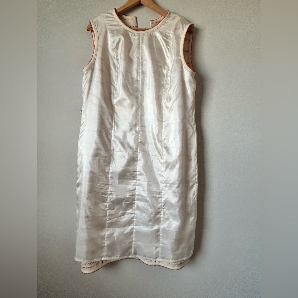 Lourdes Chávez dress and tunic size 12 beige color with orange stripes - Picture 7 of 16